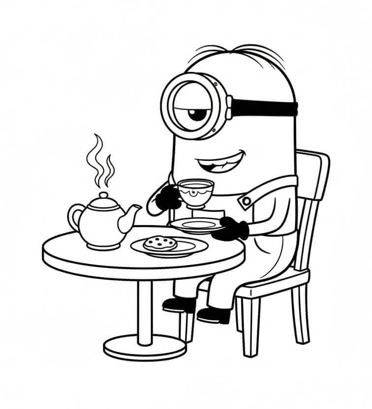 Lustiger Minion ausmalbilder
