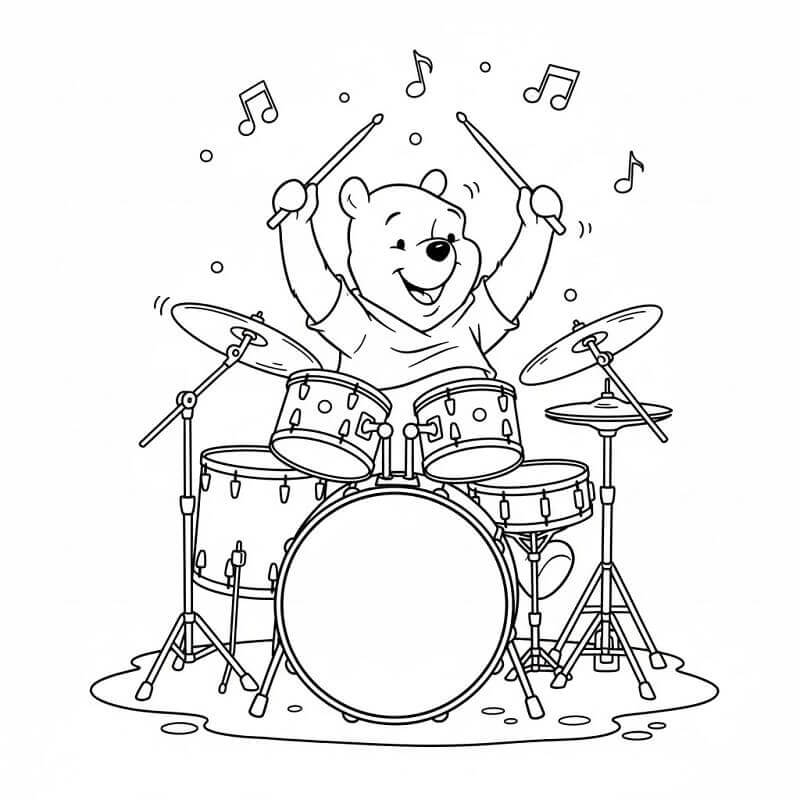 Lustiger Winnie Puuh ausmalbilder