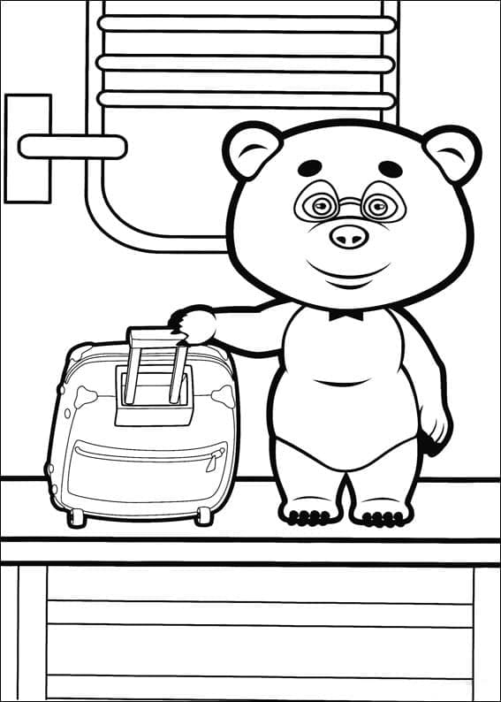 Masha und der Bär Malvorlage ausmalbilder