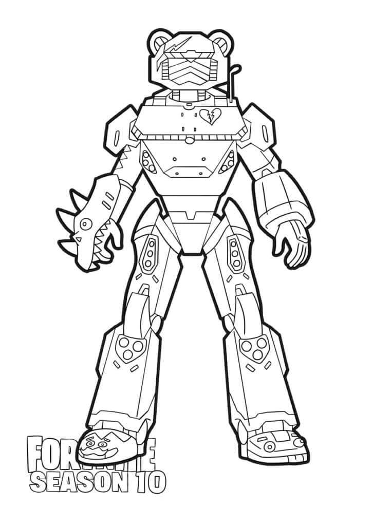 Mecha Team Leader aus Fortnite ausmalbilder