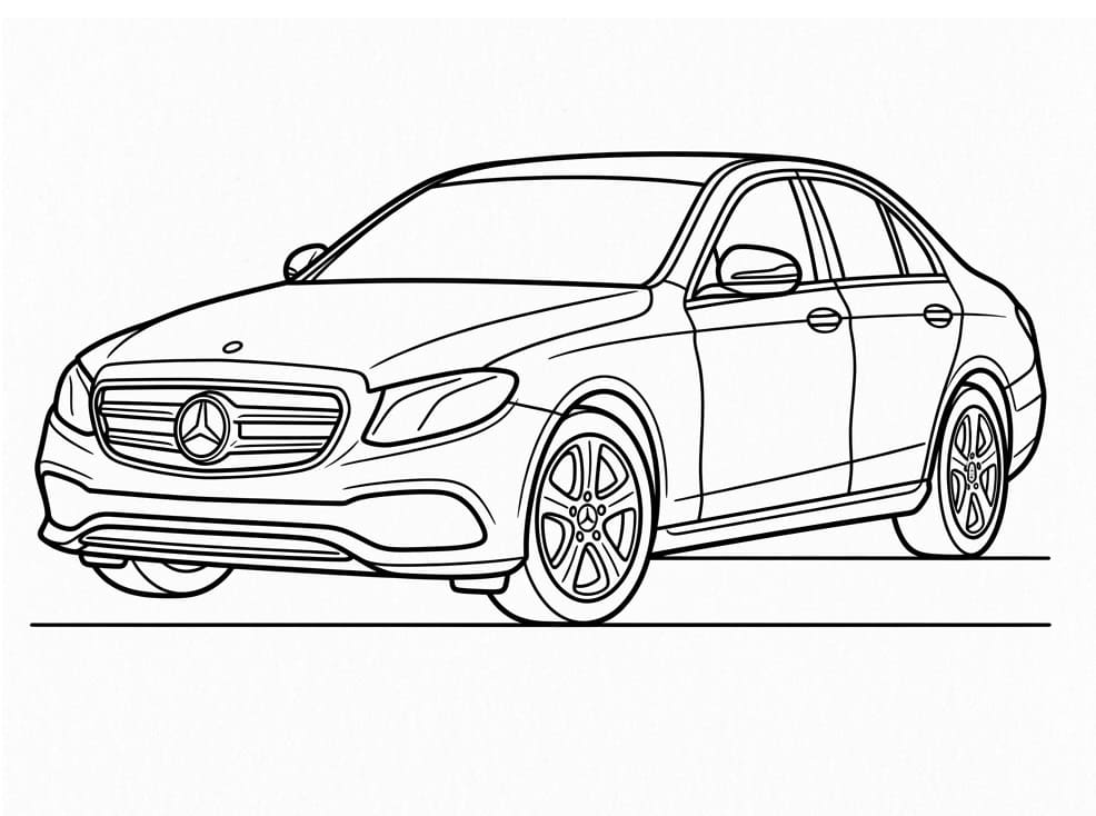 Mercedes Auto ausmalbilder