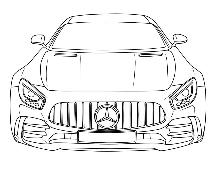 Mercedes Fahrzeugmodell ausmalbilder