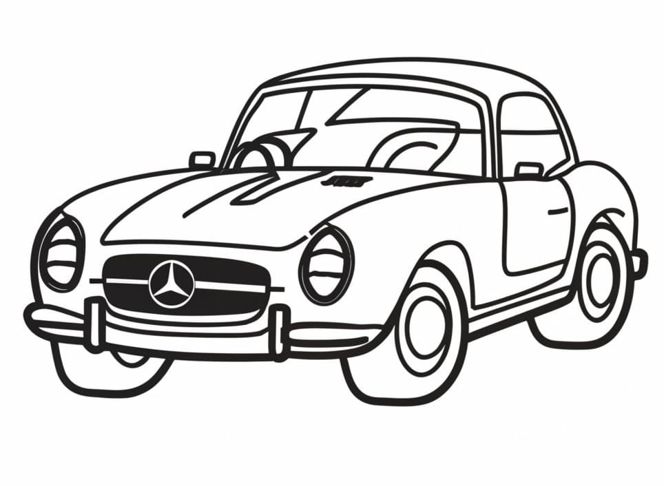 Mercedes für 1-jährige Kinder ausmalbilder