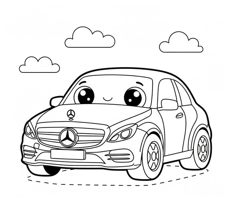 Mercedes kostenlos verfügbar ausmalbilder