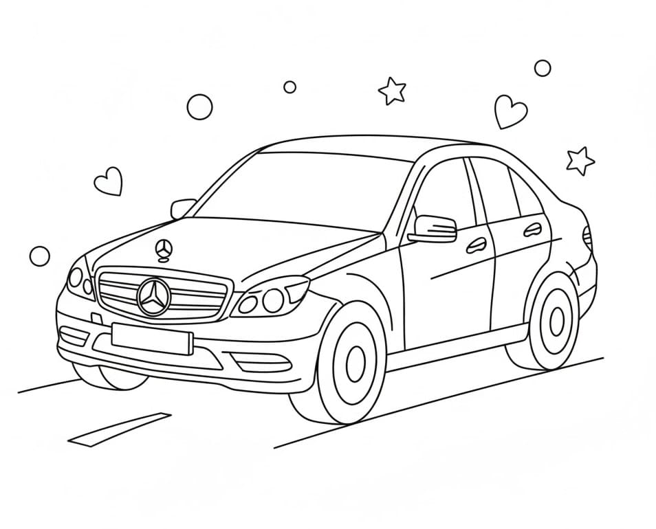 Mercedes zum Ausdrucken ausmalbilder