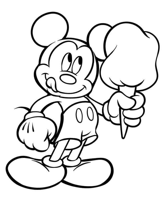 Mickey Mouse gratis ausmalbilder