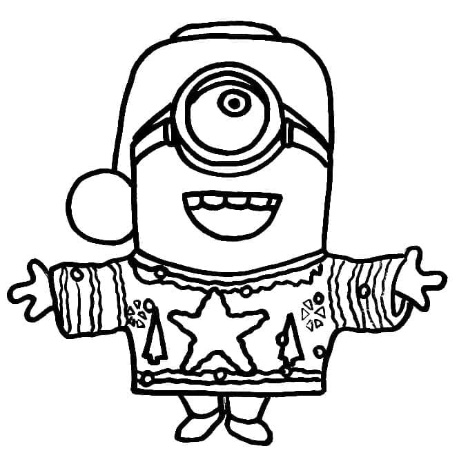 Minion Druckvorlage für Kinder ausmalbilder