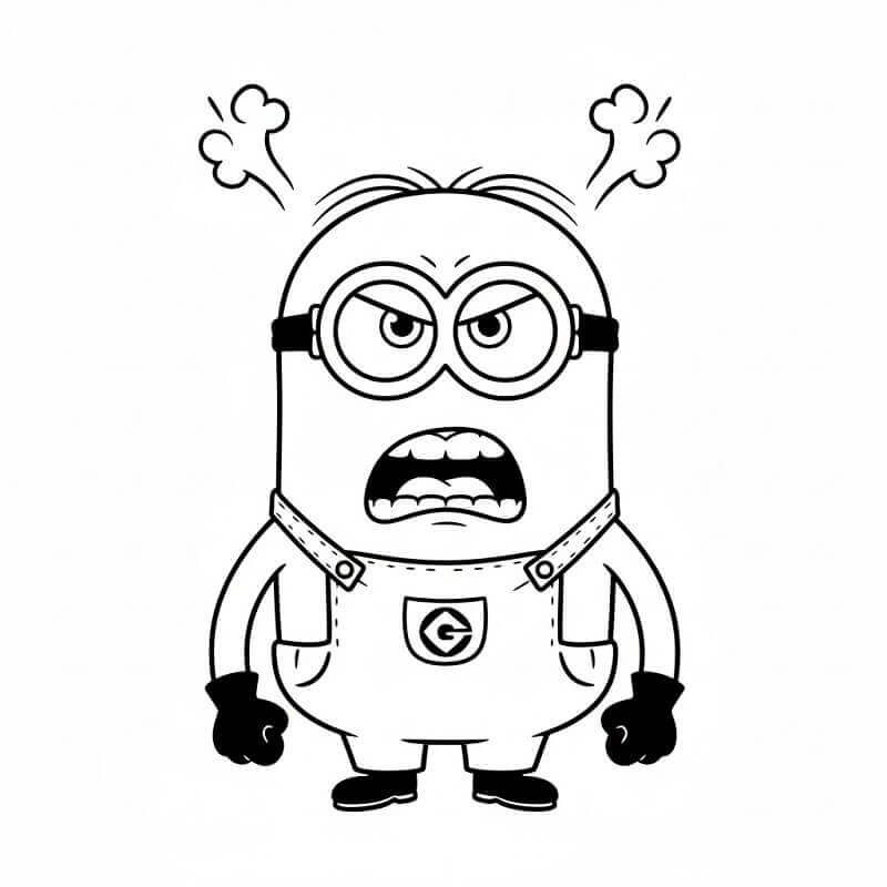 Minion Gesicht ausmalbilder