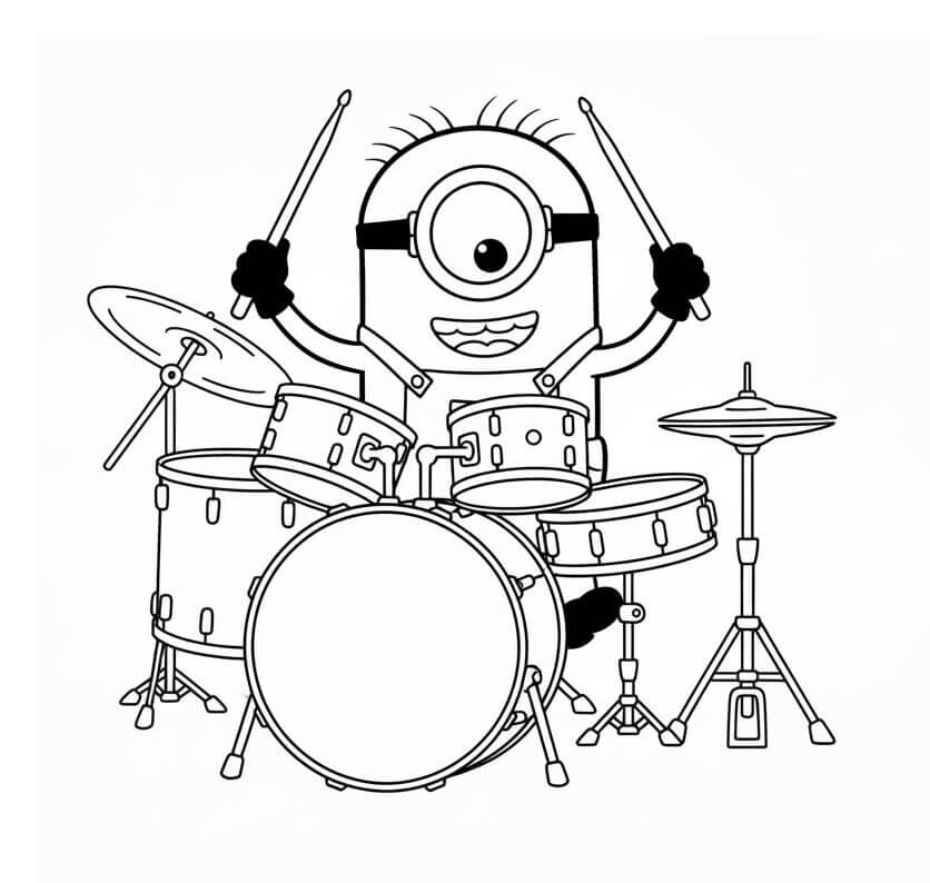 Minion gratis ausmalbilder