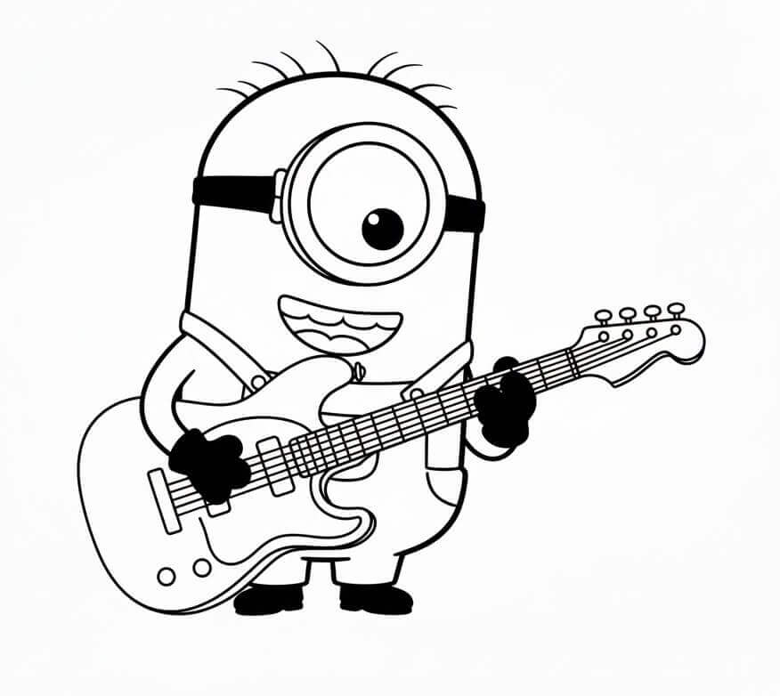 Minion kostenlos verfügbar ausmalbilder