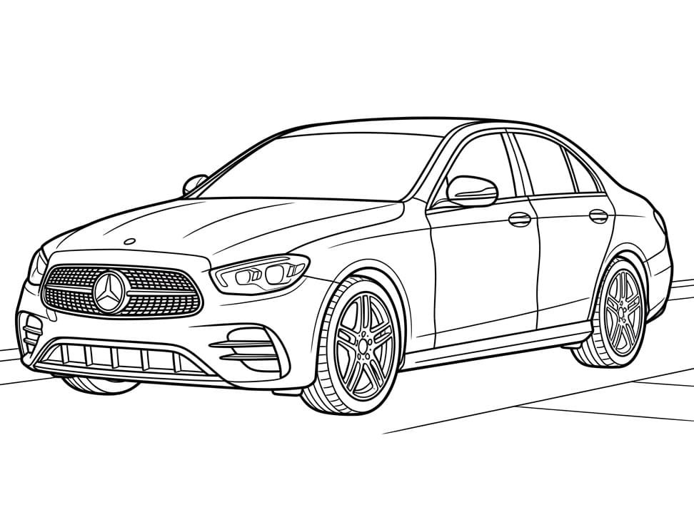 Moderner Mercedes ausmalbilder
