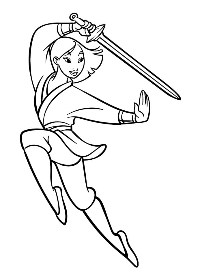 Mulan aus der Disney-Welt ausmalbilder