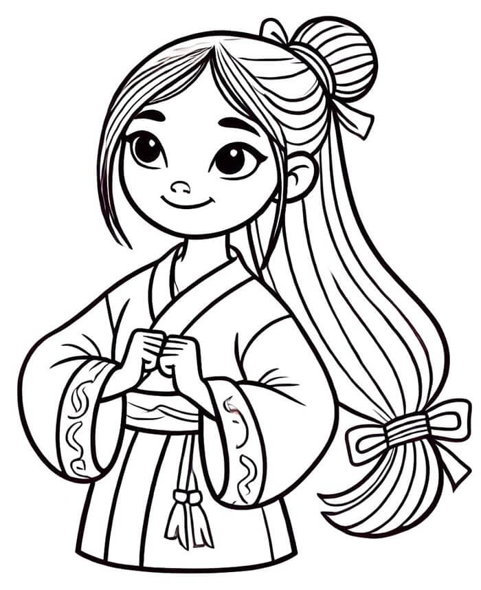 Mulan für 6-jährige Kinder ausmalbilder