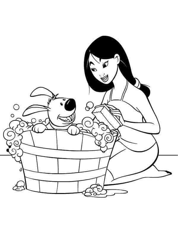 Mulan kostenloses Bild ausmalbilder