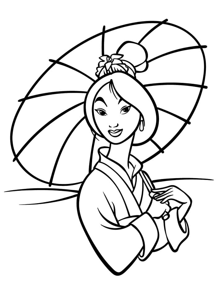 Mulan von Disney ausmalbilder