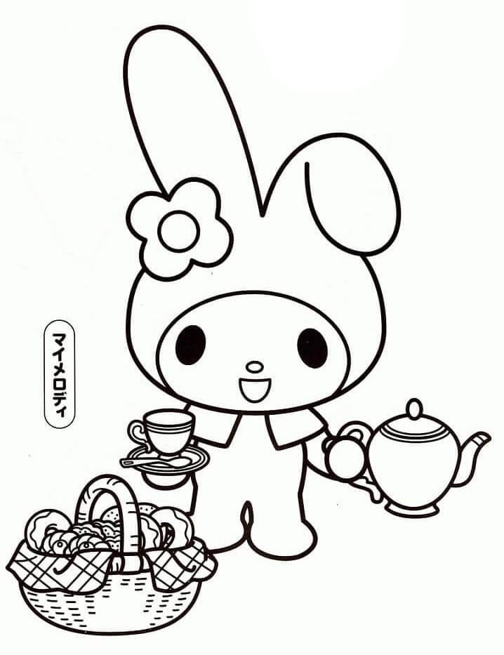 My Melody Bild ausmalbilder