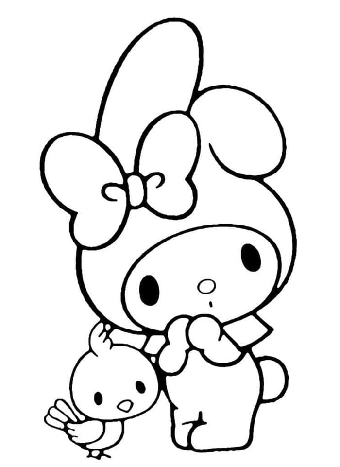 My Melody aus der Sanrio-Welt ausmalbilder
