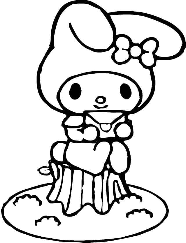 My Melody druckbares Bild ausmalbilder