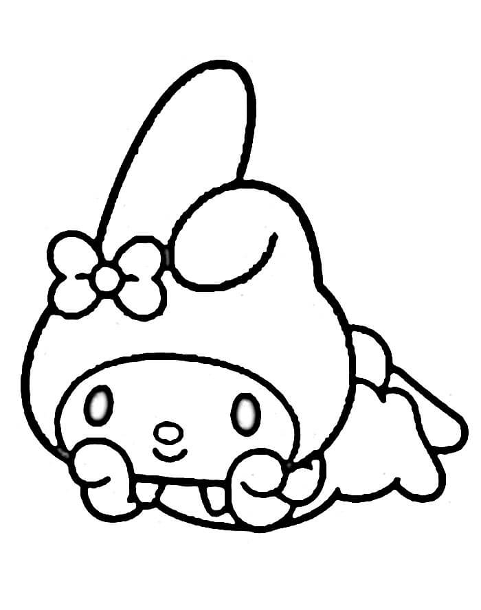 My Melody für 1-jährige Kinder ausmalbilder