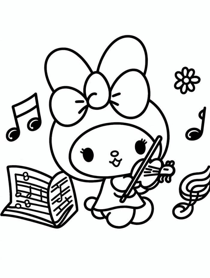 My Melody für 2-jährige Kinder ausmalbilder