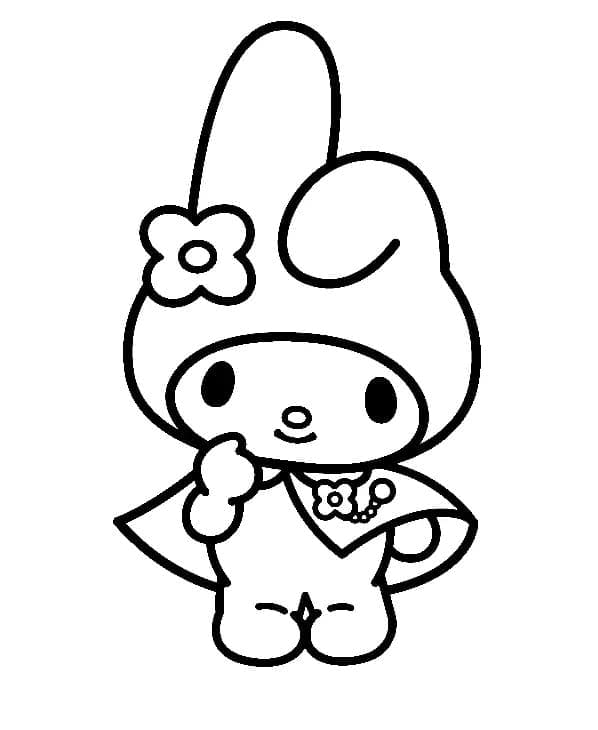 My Melody im Sanrio-Stil ausmalbilder