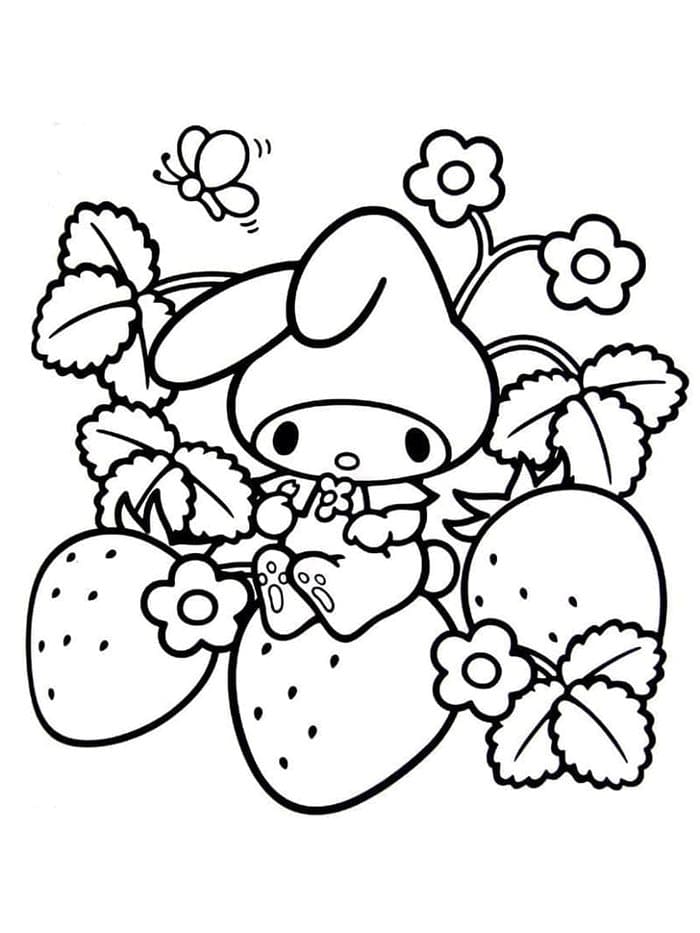 My Melody kostenlos erhältlich ausmalbilder