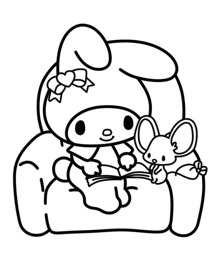 My Melody kostenlos für Kinder ausmalbilder