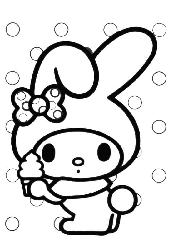 My Melody von Sanrio ausmalbilder