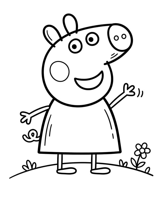Niedliche Peppa Wutz ausmalbilder