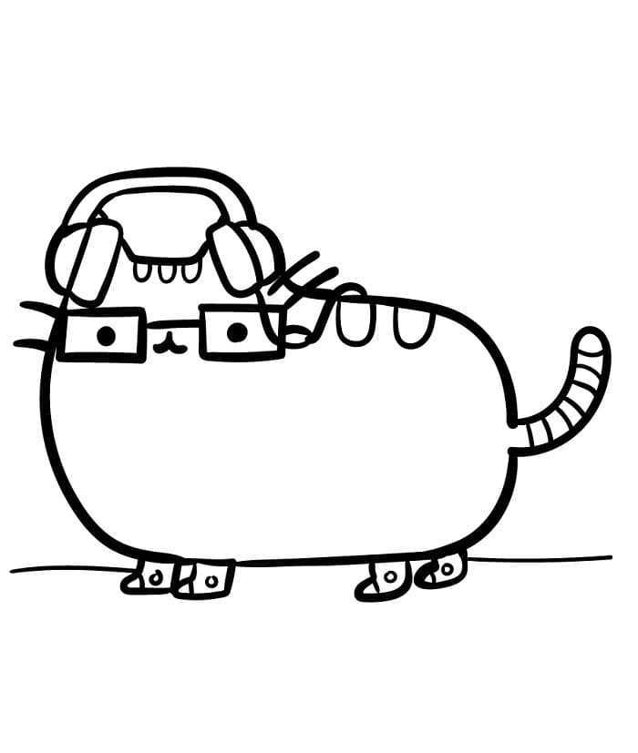 Niedliche Pusheen ausmalbilder