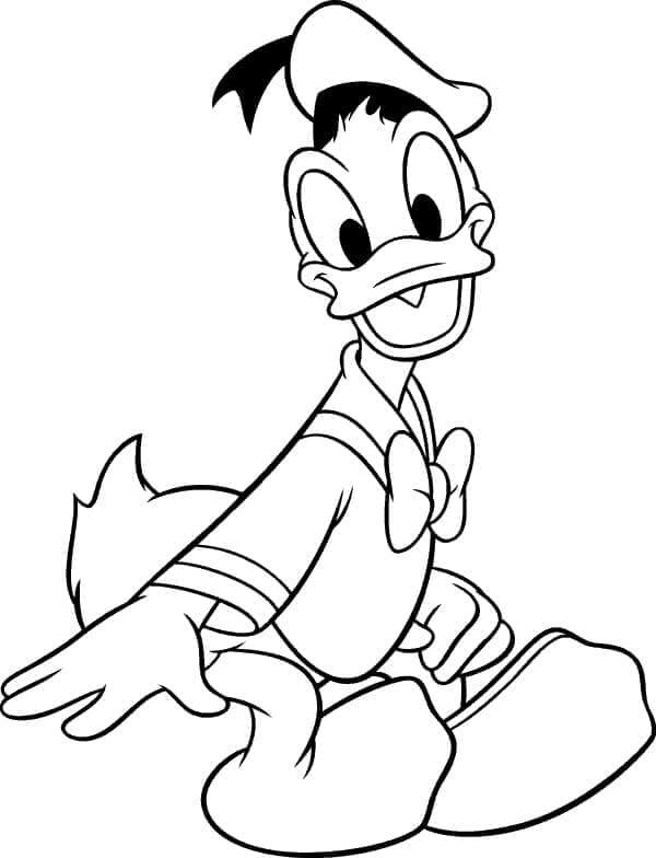 Niedlicher Donald Duck ausmalbilder