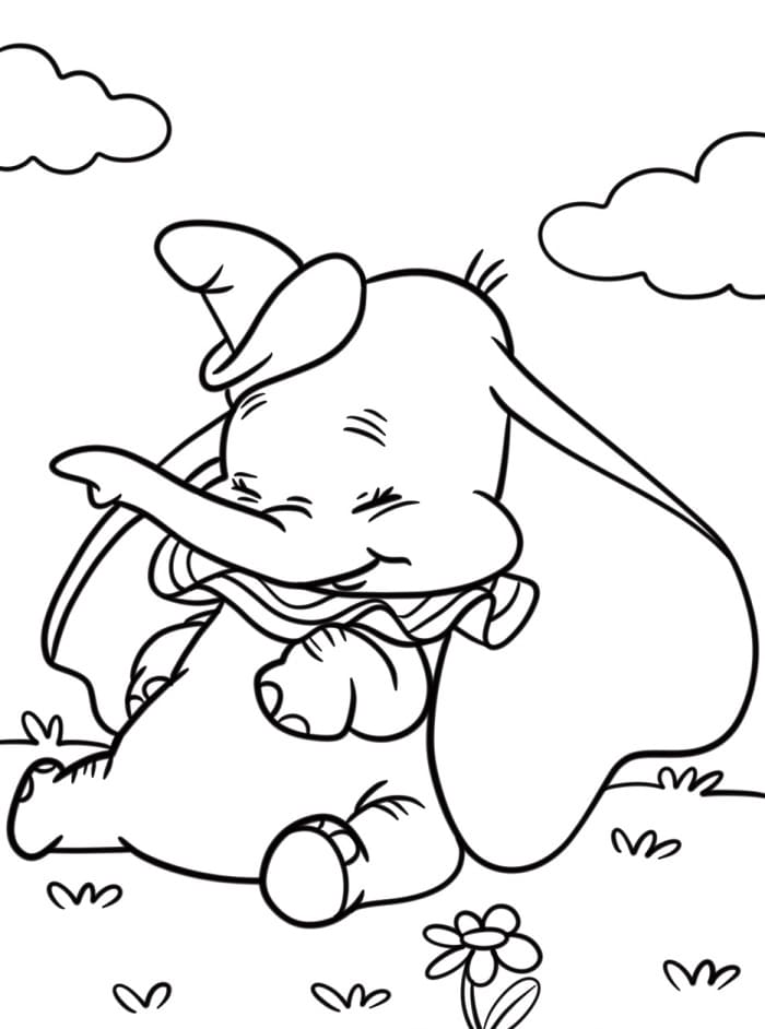 Niedlicher Dumbo ausmalbilder