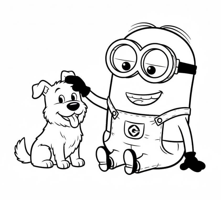 Niedlicher Minion ausmalbilder