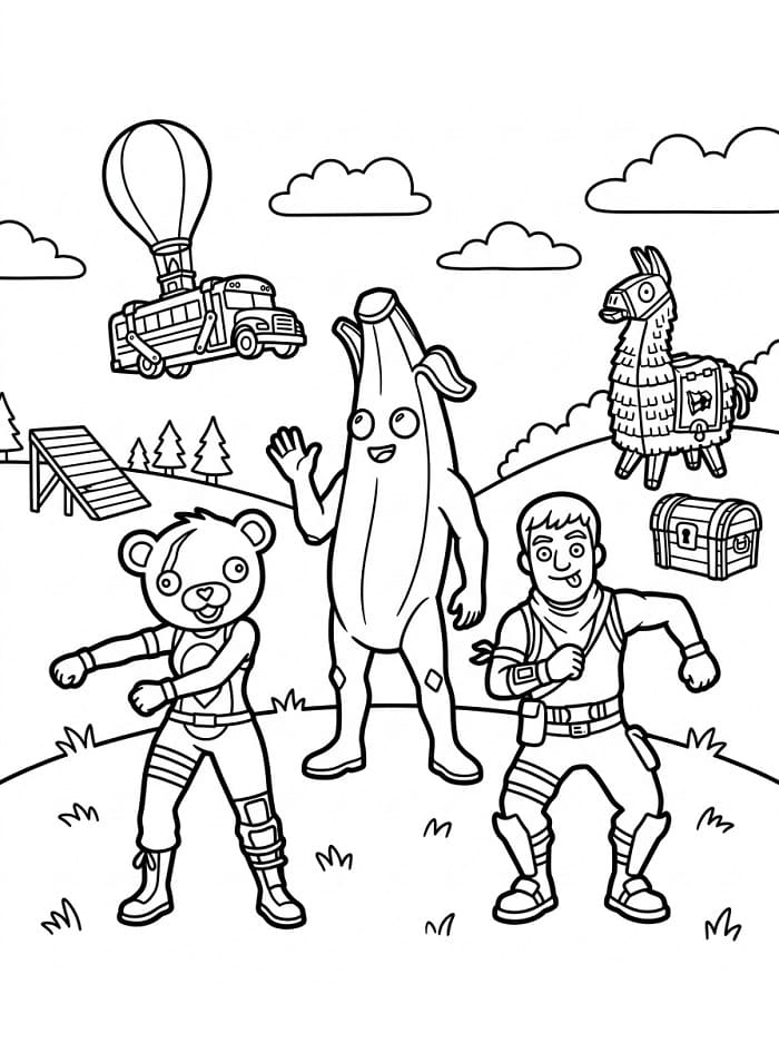 Fortnite ausmalbilder