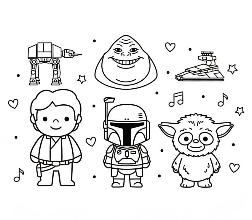 Niedliches Star Wars ausmalbilder