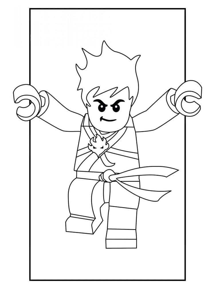 Ninjago kostenloses Bild ausmalbilder