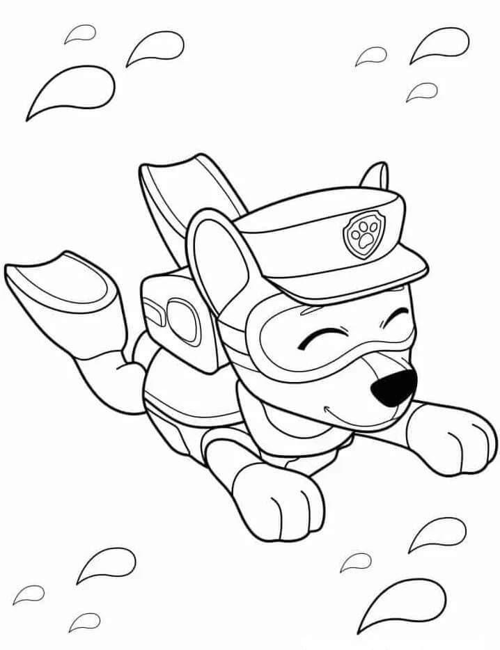 Paw Patrol für 3-jährige Kinder ausmalbilder