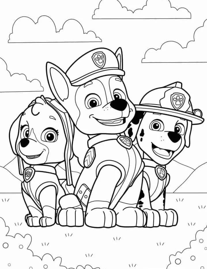 Paw Patrol für 6-jährige Kinder ausmalbilder