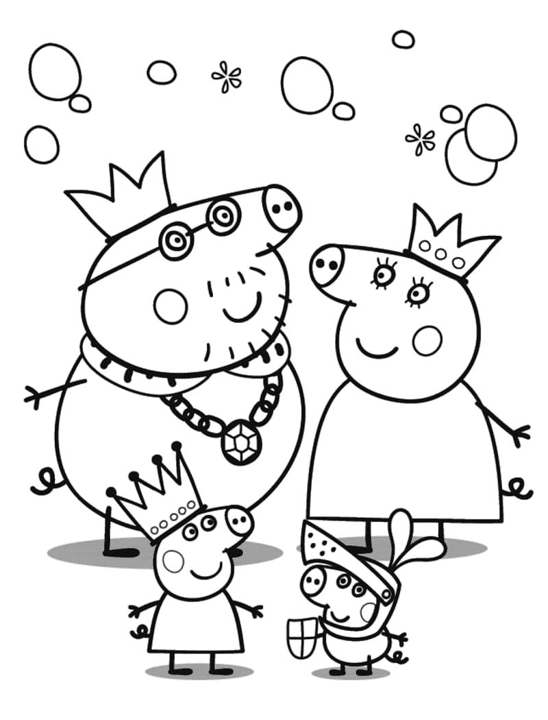Peppa Wutz für 2-jährige Kinder ausmalbilder