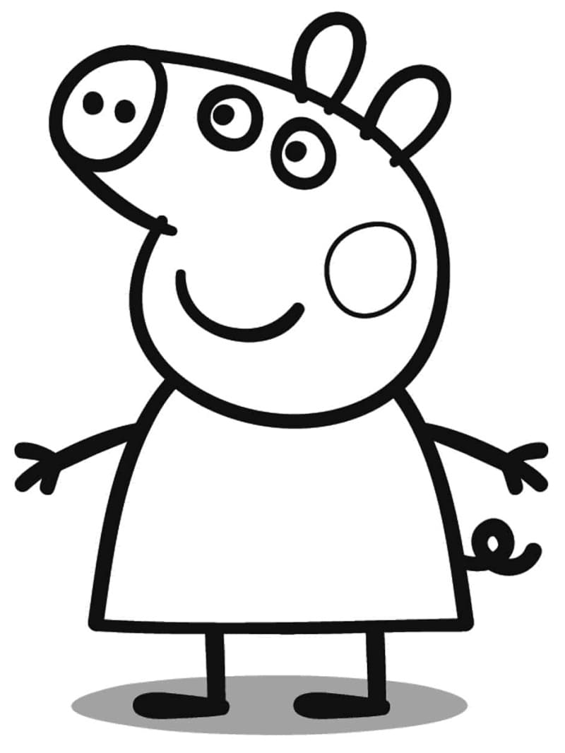 Peppa Wutz für 3-jährige Kinder ausmalbilder