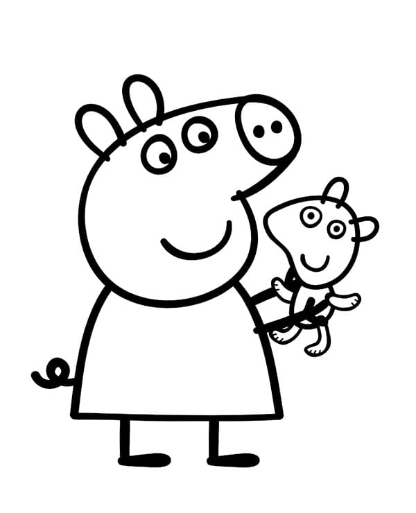 Peppa Wutz für 6-jährige Kinder ausmalbilder