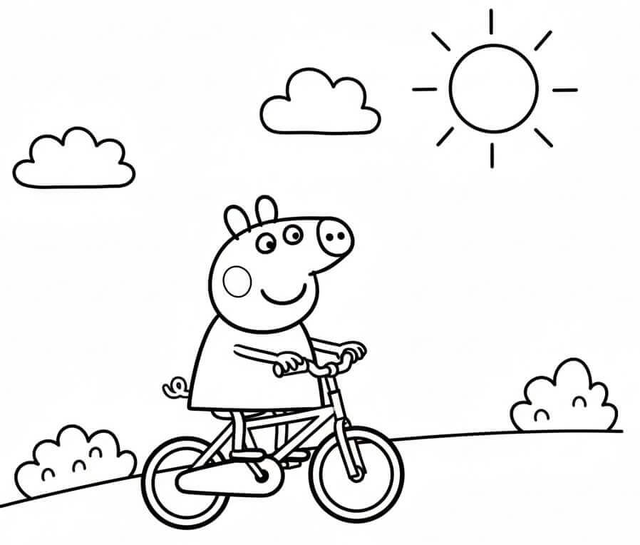 Peppa Wutz gratis Druckvorlage ausmalbilder