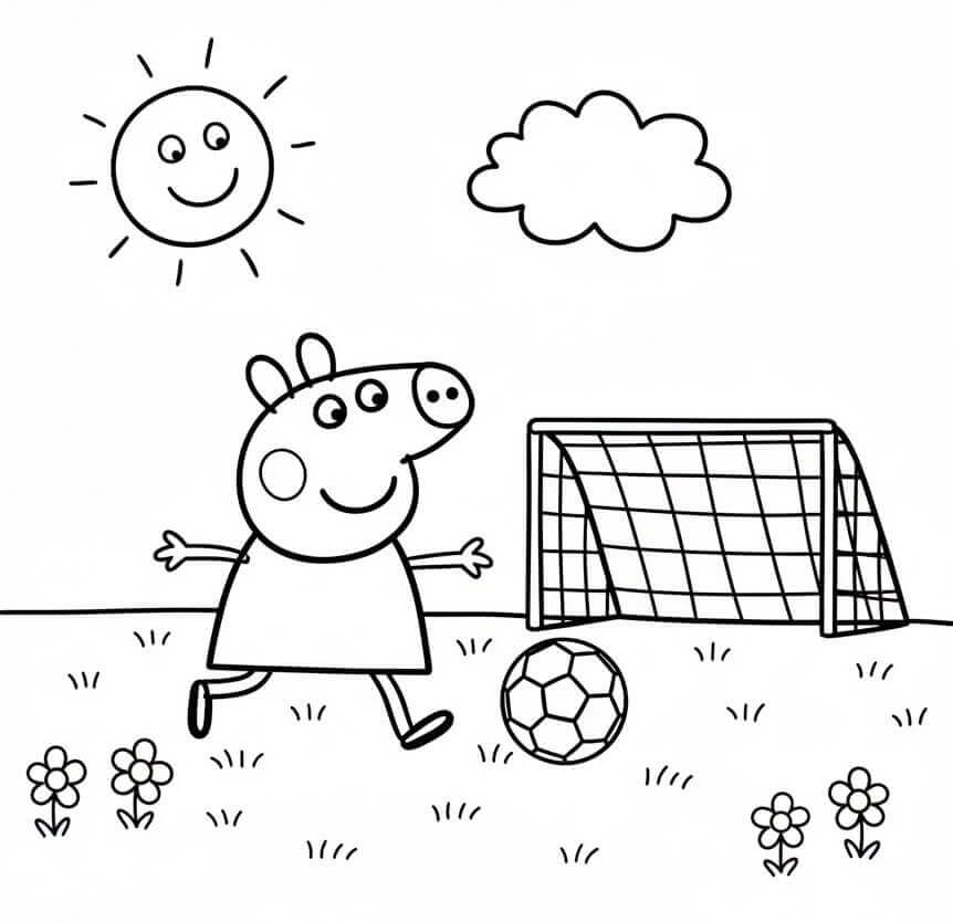 Peppa Wutz gratis ausmalbilder