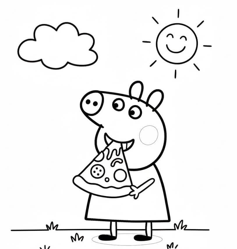 Peppa Wutz kostenlos für Kinder ausmalbilder