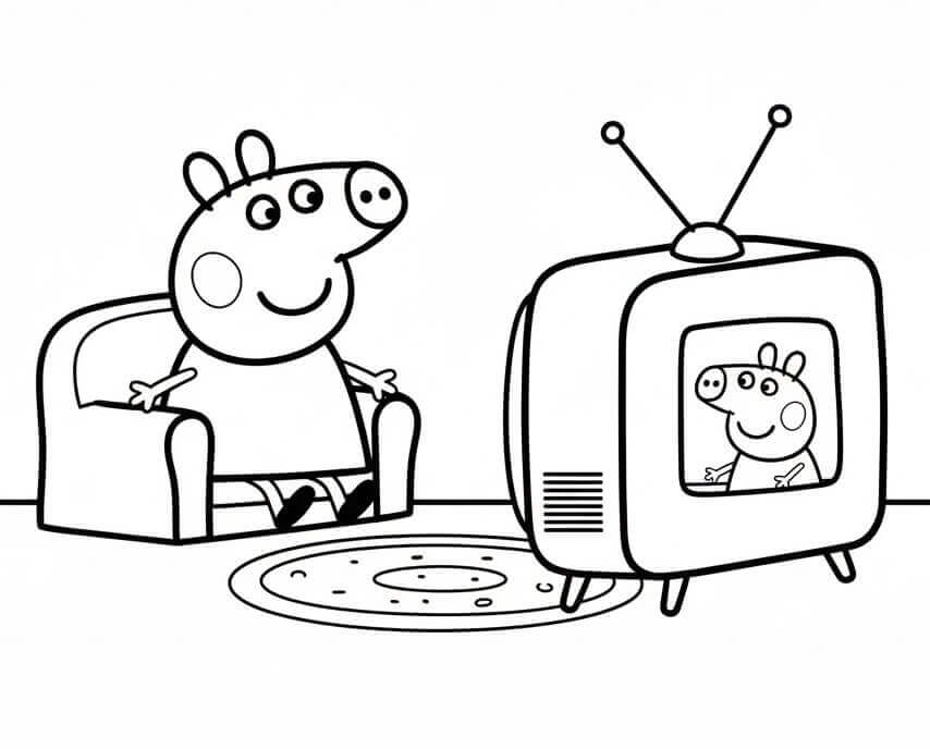 Peppa Wutz kostenlos verfügbar ausmalbilder
