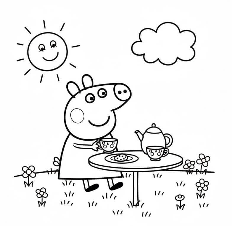 Peppa Wutz kostenloses Bild ausmalbilder