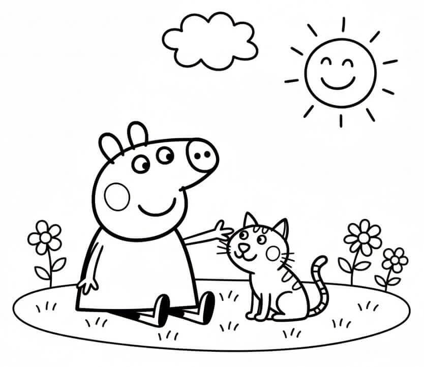 Peppa Wutz zum Ausdrucken ausmalbilder