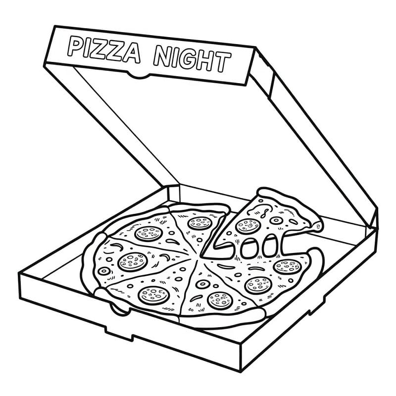 Perfekte Pizza ausmalbilder