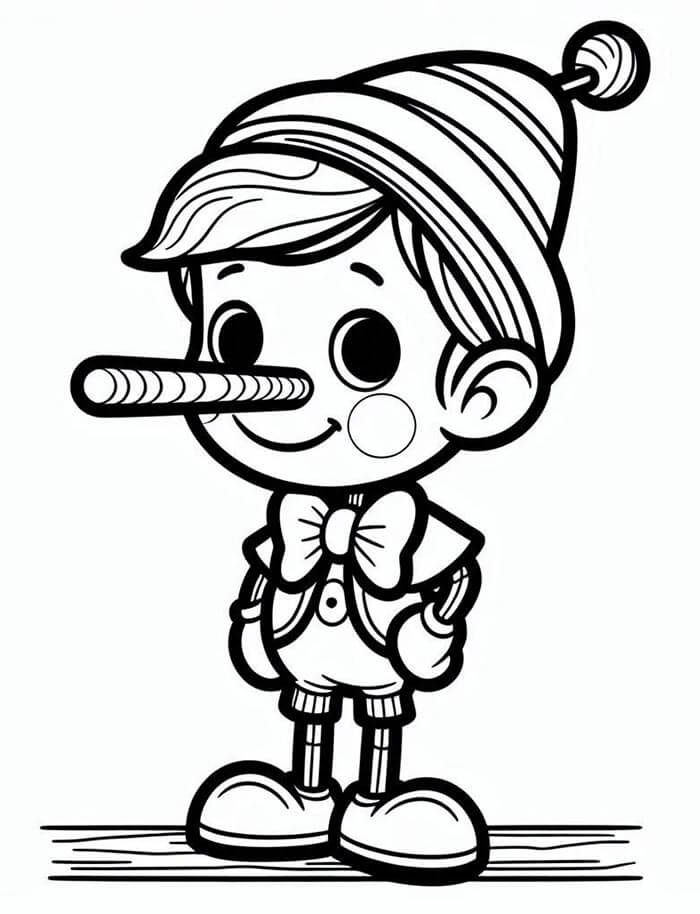 Pinocchio druckbares Bild ausmalbilder