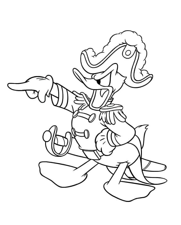 Pirat Donald Duck ausmalbilder
